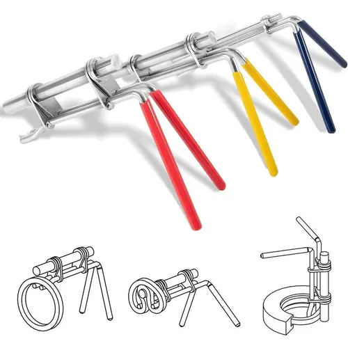 Hydraulic Seal Installation Tools - 3 Pack U-Cup Rod Seal Installation Tool Kits with Upgraded Seal Twistor for Hydraulic Cylinder Piston Repair,sohochic
