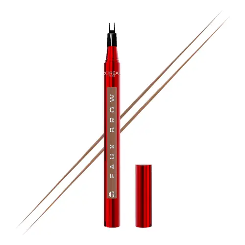 Faux Brow, Hair-Like, Filling Eyebrow Pen with Double-Brush Tip, Fast & Precise Eyebrow Makeup, L'Oréal Paris