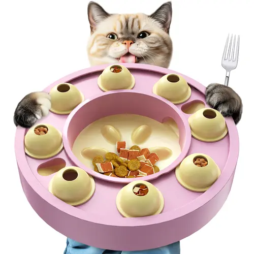 KADTC Cat Puzzle Toy, Slow Feeder, Interactive Enrichment for Indoor Cats
