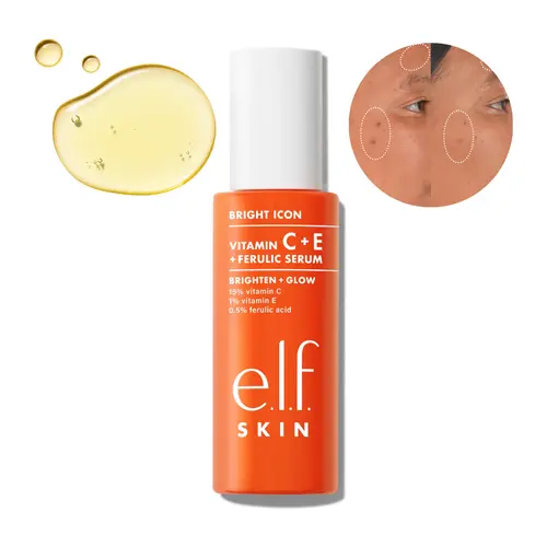 e.l.f. Vitamin C + E + Ferulic Serum 15% - Brightening Face Serum, Helps Reduce Dark Spots & Fine Lines, Fast-Absorbing, Vegan Cruelty-Free Deep Vita C Skin Repair