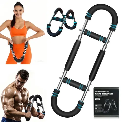 RELIFE SPORTS Adjustable Chest & Arm Trainer - Arm Workout Machine, Home Gym Equipment, 90-150lbs Weight, Portable Strength Train Gear for Upper Body Men's Workouts, Outdoors Use, Home Arm Trainer