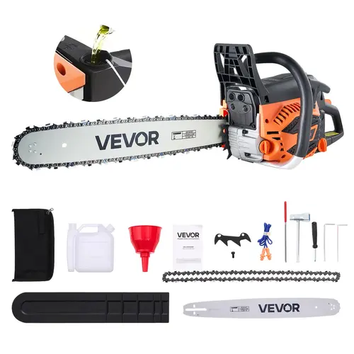 【toolupgrade】62cc Gas Chainsaw 3.8 HP Gas Powered 20 inch Chainsaw For Wood Cutting, Gasoline Chain Saw, Powerful Chainsaw
