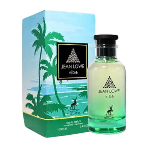 MAISON ALHAMBRA Jean Lowe Vibe Clean Eau de Parfum (EDP) - 100ml Men's Cologne, Single Item, Earthy Woody Scent, Long-Lasting, Notes: Lavender, Lemon, Geranium, Floral, Citrus Accents, Perfume