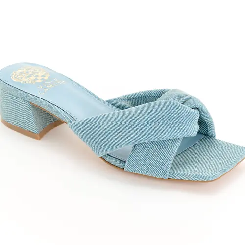 Vince Camuto Leather or Textile Crossband Mules Shilah