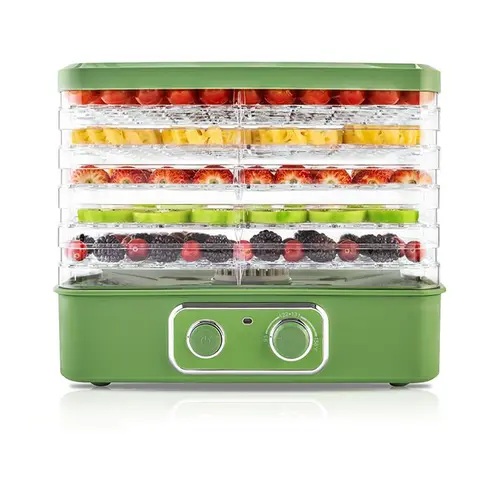 Pukomc Dehydrator with 5-Layer Capacity, BPA-Free Food-Grade AS Material, One-Touch Control for Fruits, Meats & More, Green Design Kitchen Appliances,summerwins