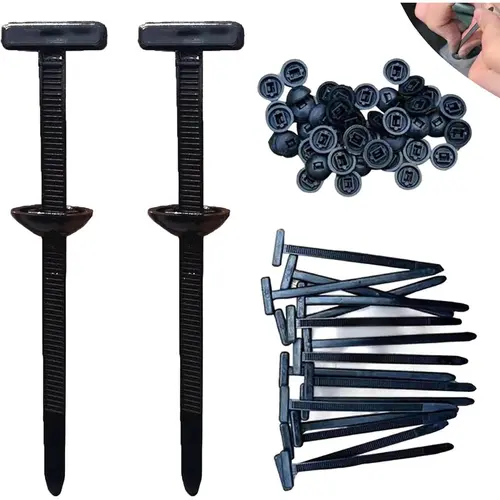 100pcs Nylon Universal Cable Tie Buckle, Cable Tie with Buckle, Multipurpose Plastic Cable Ties Buckles Tool for Car Daily Repair (20PC) toolupgrade