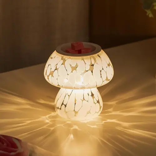 CANDELDO Mushroom Scented Wax Melt Warmer with Timer, Aroma Room Scents Freshener, Cute Home Decor Items, Ideal Housewarming Gift for Women, Gifts,sohochic