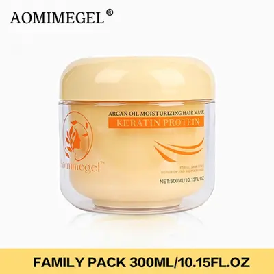 Aomimegel Hair Mask with Keratin & Collagen Protein - Nourishing Haircare Moisturizer to Repair & Restore Damaged or Frizzy Hair, 300ml, Treatment, Wavy, Glossy Hair,back to school,sohochic