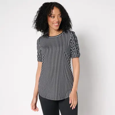 Denim & Co. Active Petite Cool to the Touch Jersey Tunic