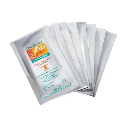 1-Pack (8 ct) Skin So Soft Bug Guard Plus Picaridin Insect Repellent Travel Towelettes