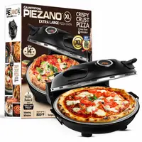 [XL] Piezano Extra Large 14" Pizza Oven - Granitestone - 800° Countertop Brick Style Pizza Oven - XL - Homemade or Frozen Pizza Pizza Maker Kitchen Appliances