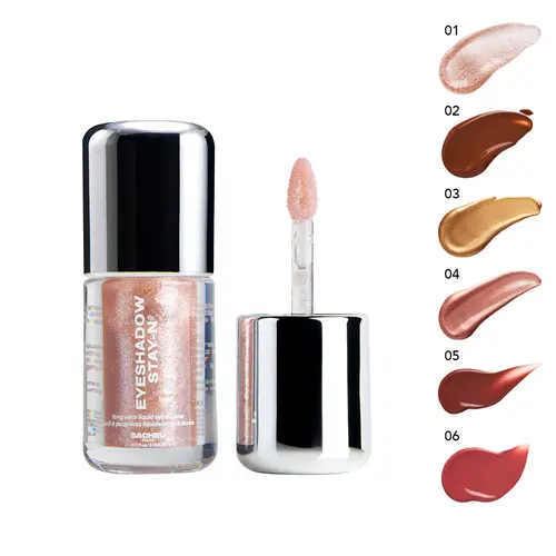 sacheu Eyeshadow STAY-N, buildable and long-lasting eye makeup, crease-proof smooth liquid eyeshadow, Tan eyeshadow palette