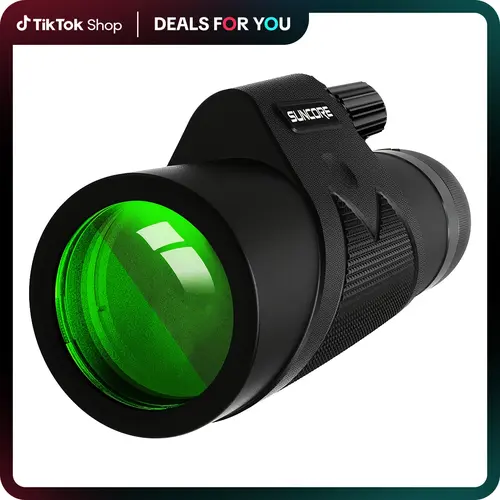 summerwins 10x42 Powerful Portable Outdoor Monocular Telescope for Adults, BAK4 Prism, Multi-Coated FMC Lens, Wide Angle, Smartphone Adapter, Tripod for Bird Watching, Wildlife, Friends and Family,sohochic