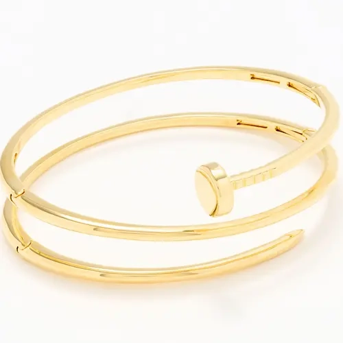 David Markstein Bronze Multi Hinge Nail Head Bangle