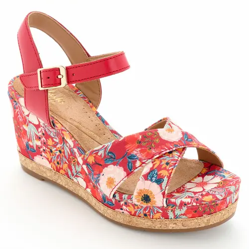 Clarks Collection x Jane Floral Wedges -Chicly Floral