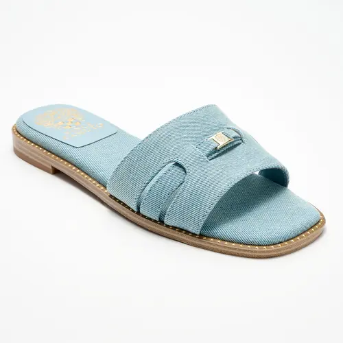 Vince Camuto Padded Leather or Textile Slide Sandals - Nelanna
