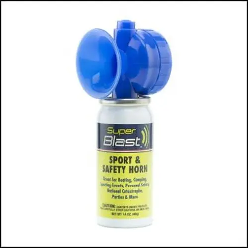 Portable Handheld Powerful Motorcycle Air Horn - USCG Approved, 112 dB Loud Blast, Compact Size, 1.4oz Handheld Canister, Durable Design, Emergency Sound for Boating, Cars