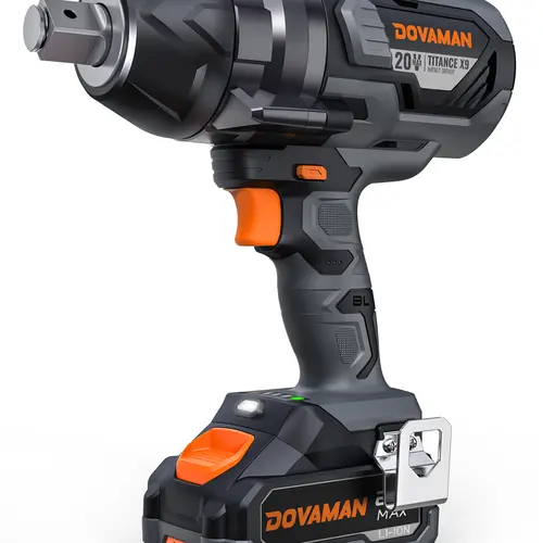 【toolupgrade】DOVAMAN TITANCE X9 Brushless Motor Impact Wrench, 3/4-in 1650 FT-LBS High Torque 20V Cordless Impact Gun, 5-Mode Control, 4.0Ah Batteries, Fast Charger, Hardware Power Tools for Heavy Duty Work