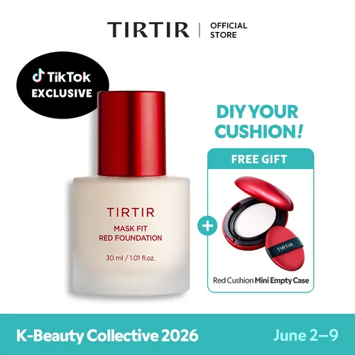 [TIRTIR Official] Mask Fit Red Foundation (1.01 fl.oz. / 30 ml) |  Makeup Cosmetic Concealer Hydrating Flawless Coverage