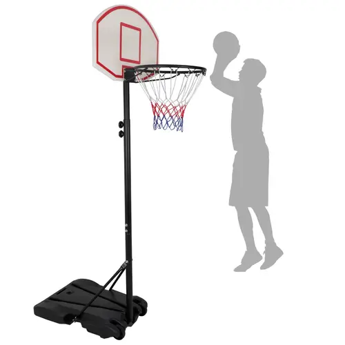 Segawe Portable Height-Adjustable 4-7 FT Metal Basketball Hoop Stand with Iron Post, Wheeled Base, Quick Assembly, Black - Teen Boy Gift, Boy Gifts, Outdoor Play, Enhanced Stability,sohochic