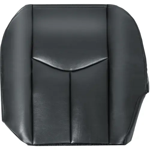 HECASA Driver Side Bottom Car Seat Cover Replacement, Synthetic Leather Dark Pewter Gray Left Lower Cover, Compatible with 2003-2006 Chevrolet Silverado/Avalanche & GMC Sierra 1500/2500/3500, 2007 Classic Truck