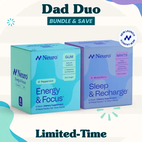 Neuro Dad Duo (Limited-Time) - Energy & Focus Gum + Sleep Mints