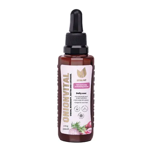NaturalSant Onionvital Hair Serum 60ml Strengthen Hair with Onion Rosemary & Biotin Organic Keratina Haircare for All Types Cruelty-Free Non-Toxic