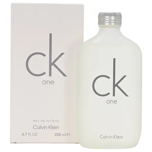 Calvin Klein CK 1 Unisex Citrus Woody Spicy EDT Perfume (6.7 fl oz) - Alcohol-Based, Long-Lasting Elegant Fragrance, New in Box, Cologne, Amber Musk Finish, Birthday Gifts for Him, Anniversary Gift for Him
