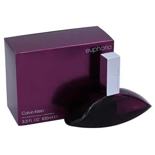 Calvin Klein Euphoria Women's 3.4oz Eau de Parfum (EDP) Spray - Floral Oriental Fragrance for Women with Exotic Fruit, Persimmon, Lotus & Champaca, Mahogany Warmth Notes, Rich Aroma, New in Box, Romantic Beauty Gift