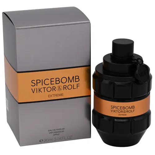 Viktor & Rolf Spicebomb Extreme Oriental Spicy EDP Perfume Spray for Men, 3.0 oz Vanilla Cologne, New Boxed Fragrances, Intense Scent, Men's Fragrance EDP Spray, Perfume Spray Men's Fragrance