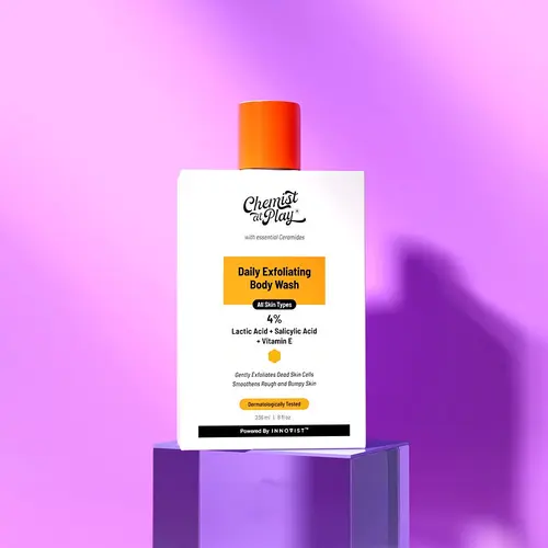 Exfoliating Body Wash with Lactic Acid - 8fl oz | Gently exfoliates | Helps prevent strawberry skin & bumps