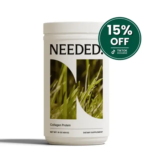 NEEDED. Women's Collagen Peptide Powder - 1 LB Bottle (1 Month Supply) - Expertly-Formulated Grass-Fed Hydrolyzed Collagen - 15g Serving - Skin Elasticity Hair & Joint Support - Pelvic Floor Health - Hormone-Free - Pregnancy Safe