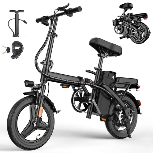 Folding Electric Bike 750W Motor, 22MPH, 30+ Miles PAS Range, 14" Electric Bicycles for Adults, 48V12 Removable Battery, Men's & Women's to 400 lbs E-Bike, UL2849 Certified,camping essentials tiktokshopbacktoschool Lightweight Ebikes For Adults