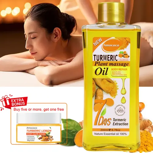 Turmeric Honey Plant Cosmetic Massage Oil - Winter Warm Moisturizing, Nourishing Antioxidant Formula, Gentle for All Skin Types, Enhances Face & Body Condition for Soft Skin, Nourishing Oil, Antioxidant Oil