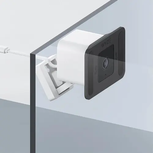 Wyze Window Cam OG — Wired HD Smart Home Security Camera with Window Mount, Alexa & Google Assistant, Color Night Vision, 24/7 recording with Micro SD card (not included), Surveillance Systems
