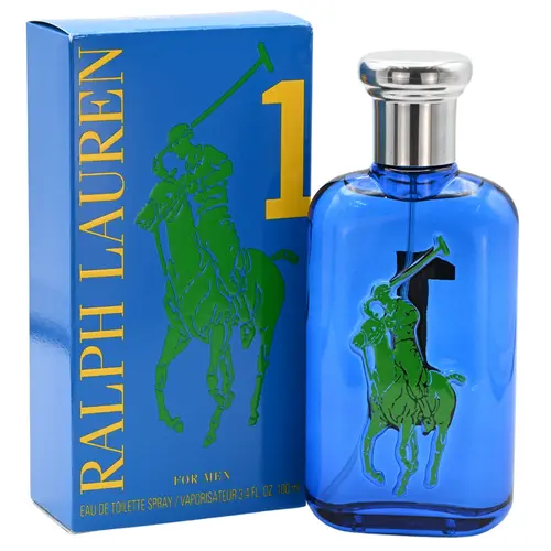 Ralph Lauren Big Pony #1 Blue Men's Eau de Toilette Spray, 3.4 fl oz Citrus Woody Cologne Fragrance Spray with Lime Grapefruit & Oak Warmth, EDT Scented Cologne - Ideal Father's Day Dad Gift