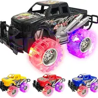 ARTCREATIVITY Realistic LED Light-Up Monster Truck Playset (6-in) - Rugged Design, Batteries Included, 2-Pack/4-Pack Options, Lights Inside Tires, Gifts for Kids Ages 4-6, All-Seasons Playtime Fun