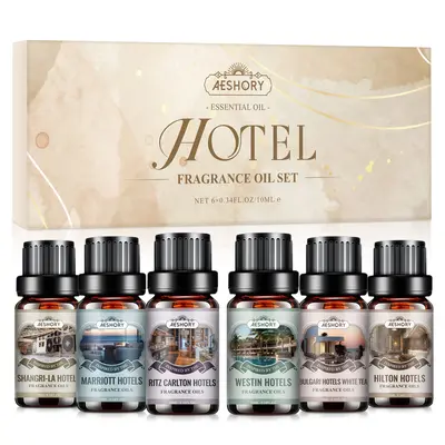 Aeshory Hotel Collection Diffuser Oil Set 6 Essential Oil Blends for Diffuser,sohochic