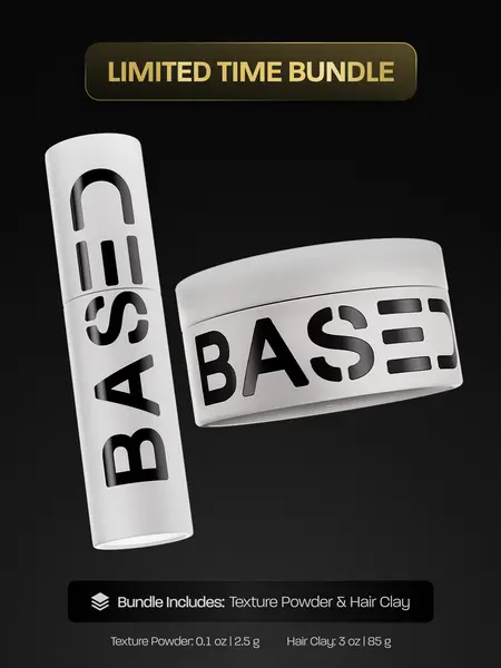 BASED Matte Texture Duo | Texture Powder + Texture Clay | Matte Finish & Strong Hold | Science-Backed, High Performance