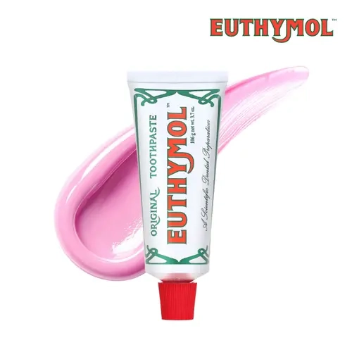 Euthymol Original Toothpaste (1 Pack) - Fluoride-Free for Sensitive Teeth & Gum, 12-Hour Long Lasting Freshness, Korean Oral Care