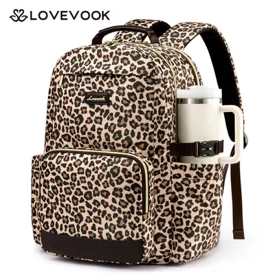 LOVEVOOK Laptop Backpack for Women with Pouch Pocket for Large Capacity Cup, 15.6-18 Inch Laptop Computer Bag Travel Backpack Purse, Senior Backpack,Waterproof Work Business Backpack College Teacher Bags, Travel Essentials, TikTokShopBackToSchool