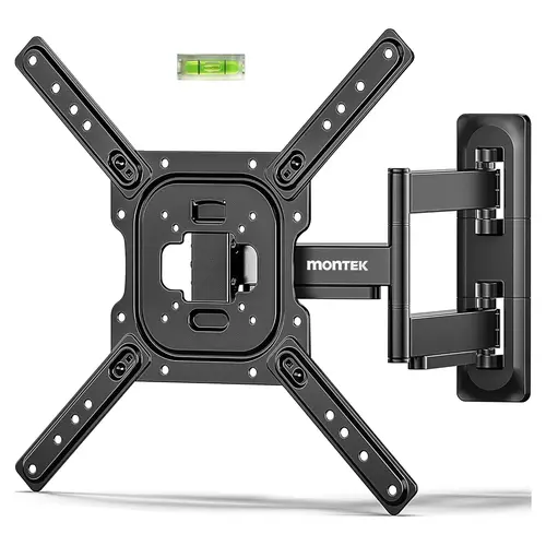 monTEK Adjustable Full Motion TV Wall Mount for 13-120 Inch Flat & Curved TVs, Living Room Monitors, Swivel-Tilt Articulating Bracket, Max VESA 900x600mm, 265 lbs Max Load
