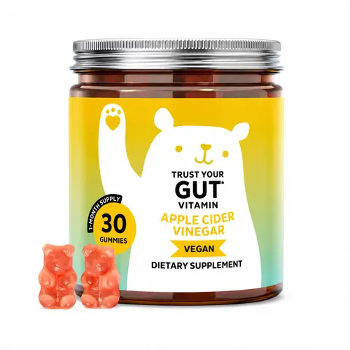 Bears with Benefits Apple Cider Vinegar Gummies – Metabolism & Detox Support with Vitamins B6, B12 & Iodine – Vegan. Balanced Gut