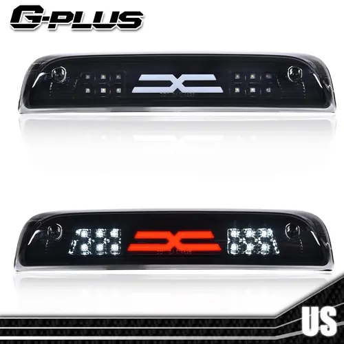 G-PLUS LED Rear Third Brake Light Lamp - Fit for 15-18 Chevy Silverado, GMC Sierra - Black, Automotive Car Lighting, Long Lasting Truck Accessories Braking Aid,toolupgrade