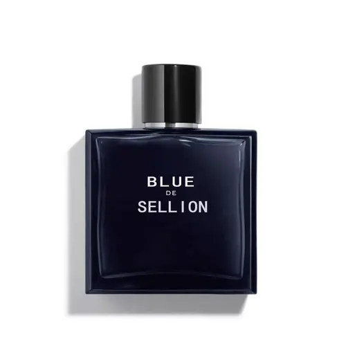 Sellion Marine Blue EDP Men's Fragranced Cologne Spray - 3.4Oz/100ml, Elegant Lemon Scent Sensory Men's Fragrance, Single Item, Mens Gifts