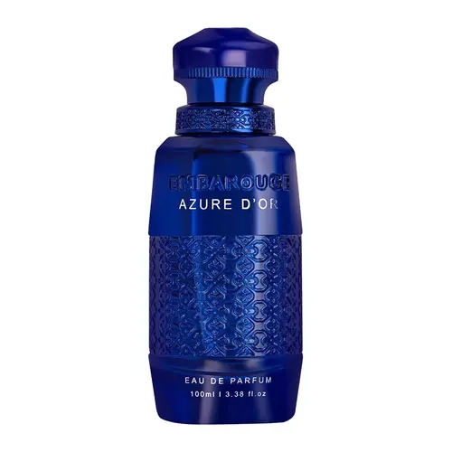 Embarouge Azure D’Or Men’s Eau de Parfum 100ml | Saffron • Fruity Notes • Cypress • Leather & Amber | Long-Lasting Woody Oriental Scent | Gift for Men | 3.4 fl. oz.