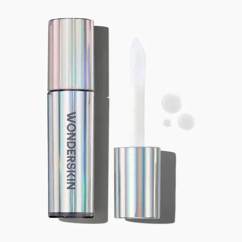 Wonderskin Lip Relapse Plumping Gloss - Clear Collagen Infused Plumper with Reflective Pearl Pigments for Fuller Lips - Lipgloss