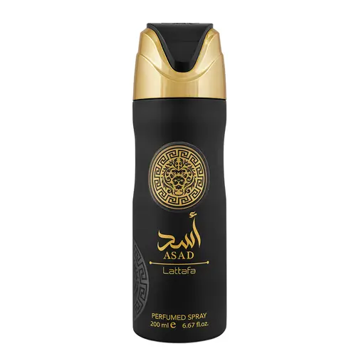 Lattafa Asad for Unisex Perfumed Deodorant Spray, 6.67 Ounce