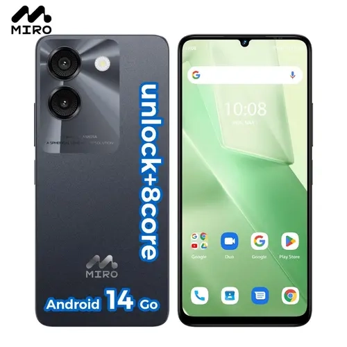 Miro A67 Unlocked Android Mobile Phone - 6.75" HD+ Screen, 8-Core Processor, 4000mAh Battery, Expandable Storage, Bluetooth Charging, Type C Charging Cable, Rear Camera, Speaker, Ideal Backup Device for Daily Use & Travel, Teen Gift, SIM Compatible, Batte