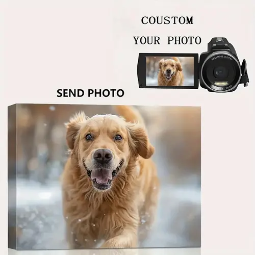 Custom Photo Canvas Wall Art with Frame - Personalized Digital Printed Home Decor, Sturdy Frame, Custom Size, Living Room Wall Decor, Ideal Gift & Souvenir for Bedroom Spaces, Living Room Decor